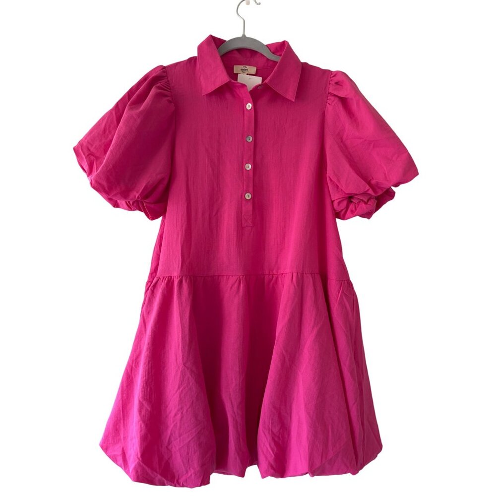 Entro Womens Medium In The Meantime Dress Hot Pink
